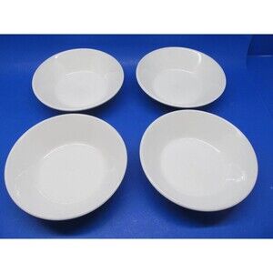 Midwinter Stonehenge Solid White Set Of Four 6 1/2" Cereal Bowls England